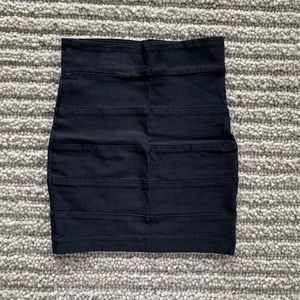 Black Tight Mini Skirt